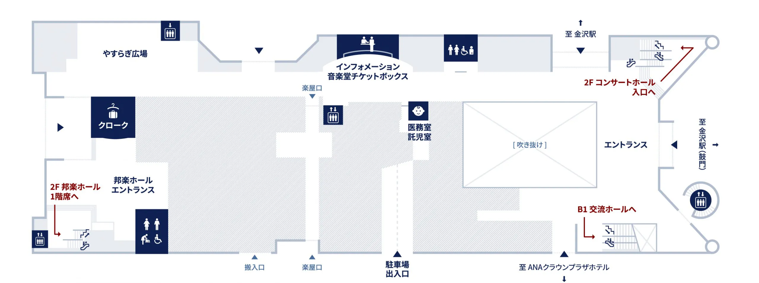 1F:インフォメーションフロア